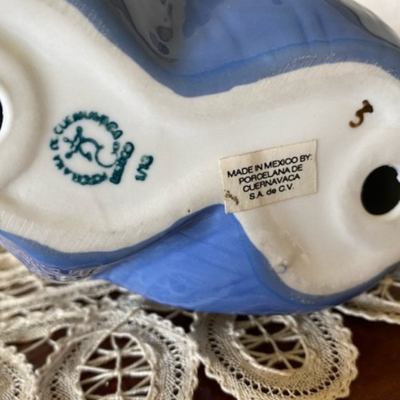 Vintage * Pensive SWEET Sitting CLOWN Figurine * signed PORCELANA de CUERNAVACA - Picture 7 of 7